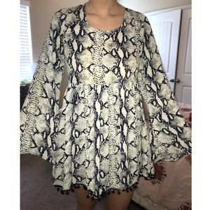 Never worn Tobi Snakeskin Dress